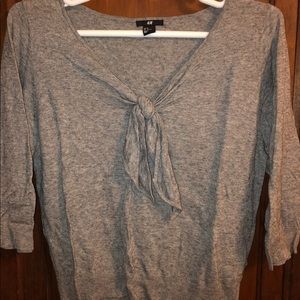 Gray H&M v-neck sweater